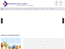 Tablet Screenshot of datacheck.com.pk